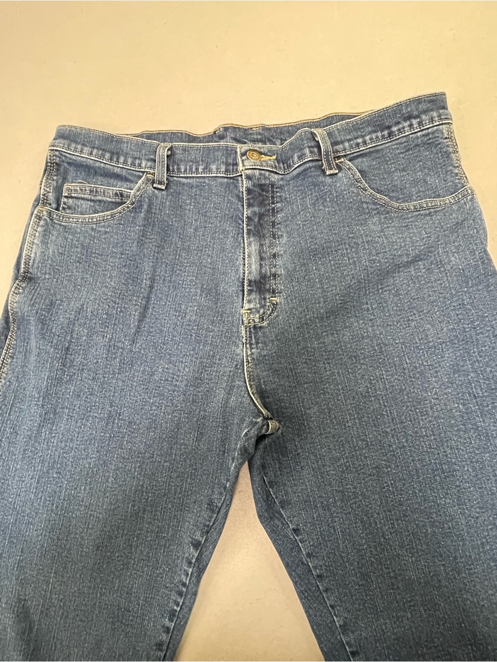 Dickies Genuine Men's 36X30 Wash Denim Straight Jeans Stretch Cargo Pocket 241